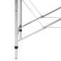 vidaXL Camilla de masaje plegable 2 zonas estructura de aluminio crema vidaXL Camilla de masaje plegable 2 zonas estructura de aluminio crema