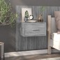 vidaXL Mesita de noche de pared gris Sonoma vidaXL Mesita de noche de pared gris Sonoma