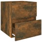 vidaXL Mueble de lavabo contrachapado roble ahumado 41x38,5x45 cm vidaXL Mueble de lavabo contrachapado roble ahumado 41x38,5x45 cm