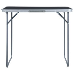 vidaXL Mesa de camping plegable estructura metálica gris 80x60 cm