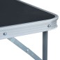 vidaXL Mesa de camping plegable estructura metálica gris 80x60 cm vidaXL Mesa de camping plegable estructura metálica gris 80x60 cm