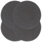 vidaXL Mantel individual redondo 4 uds algodón gris oscuro liso 38 cm vidaXL Mantel individual redondo 4 uds algodón gris oscuro liso 38 cm