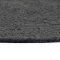 vidaXL Mantel individual redondo 4 uds algodón gris oscuro liso 38 cm vidaXL Mantel individual redondo 4 uds algodón gris oscuro liso 38 cm