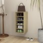 vidaXL Mueble zapatero madera contrachapada roble Sonoma 31,5x35x70 cm