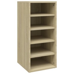 vidaXL Mueble zapatero madera contrachapada roble Sonoma 31,5x35x70 cm