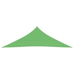 vidaXL Toldo de vela HDPE verde claro 160 g/m² 4x4x5,8 m