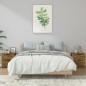 vidaXL Mesitas de noche 2 uds madera contrachapada color roble ahumado