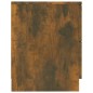 vidaXL Mesitas de noche 2 uds madera contrachapada color roble ahumado