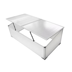 vidaXL Cama fría 2 tapas 110x55x41 cm