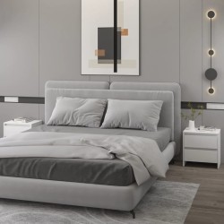 vidaXL Mesitas de noche 2 uds madera contrachapada 45x34,5x44,5 cm