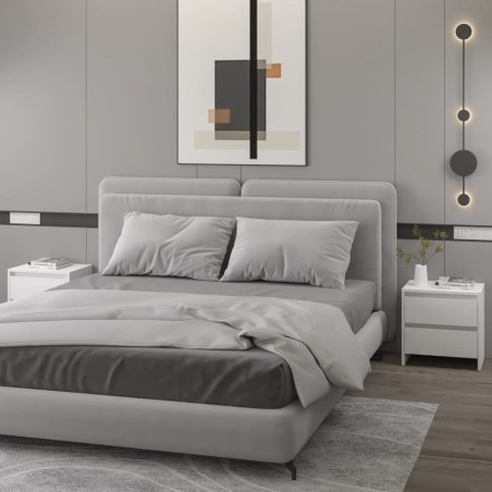vidaXL Mesitas de noche 2 uds madera contrachapada 45x34,5x44,5 cm