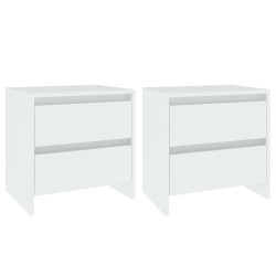 vidaXL Mesitas de noche 2 uds madera contrachapada 45x34,5x44,5 cm