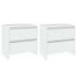 vidaXL Mesitas de noche 2 uds madera contrachapada 45x34,5x44,5 cm vidaXL Mesitas de noche 2 uds madera contrachapada 45x34,5x44,5 cm