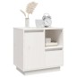 vidaXL Mesitas de noche 2 uds madera maciza pino blanco 50x34x50 cm vidaXL Mesitas de noche 2 uds madera maciza pino blanco 50x34x50 cm