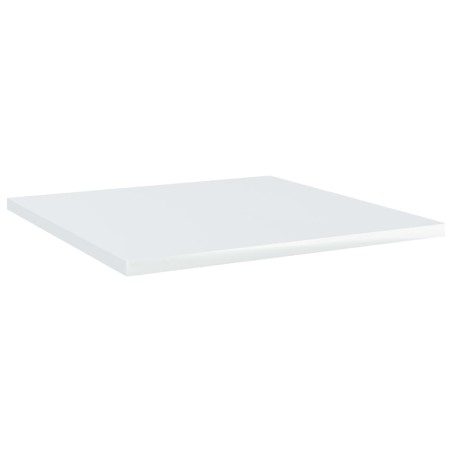 vidaXL Estante estantería 8uds contrachapada blanco brillo 40x40x1,5cm