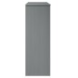 vidaXL Aparador superior MOLDE madera maciza pino gris 90x35x100 cm