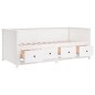 vidaXL Sofá cama madera maciza de pino blanco 90x200 cm vidaXL Sofá cama madera maciza de pino blanco 90x200 cm