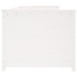 vidaXL Sofá cama madera maciza de pino blanco 90x200 cm vidaXL Sofá cama madera maciza de pino blanco 90x200 cm
