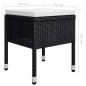 vidaXL Juego de comedor de jardín de 5 piezas negro vidaXL Juego de comedor de jardín de 5 piezas negro