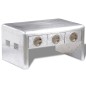 vidaXL Mesa de centro de estilo aviador con 3 cajones estilo vintage vidaXL Mesa de centro de estilo aviador con 3 cajones estilo vintage