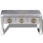 vidaXL Mesa de centro de estilo aviador con 3 cajones estilo vintage vidaXL Mesa de centro de estilo aviador con 3 cajones estilo vintage