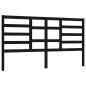 vidaXL Cabecero de cama madera maciza de pino negro 206x4x104 cm vidaXL Cabecero de cama madera maciza de pino negro 206x4x104 cm