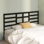 vidaXL Cabecero de cama madera maciza de pino negro 206x4x104 cm vidaXL Cabecero de cama madera maciza de pino negro 206x4x104 cm