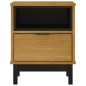 vidaXL Mesita de noche FLAM madera maciza de pino 40x35x50 cm vidaXL Mesita de noche FLAM madera maciza de pino 40x35x50 cm