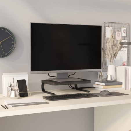 vidaXL Soporte para monitor negro 37x28x11,5 cm