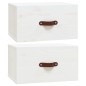 vidaXL Mesitas de noche de pared 2 uds blanco 40x29,5x22 cm vidaXL Mesitas de noche de pared 2 uds blanco 40x29,5x22 cm