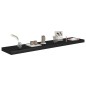 vidaXL Estantes flotantes de pared 4 uds MDF negro 120x23,5x3,8cm vidaXL Estantes flotantes de pared 4 uds MDF negro 120x23,5x3,8cm