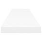 vidaXL Estante flotante de pared 4 uds MDF blanco 120x23,5x3,8 cm