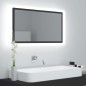 vidaXL Espejo de baño LED acrílico gris 80x8,5x37 cm vidaXL Espejo de baño LED acrílico gris 80x8,5x37 cm