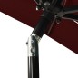 vidaXL Sombrilla de 3 niveles con poste de aluminio burdeos 2x2 m vidaXL Sombrilla de 3 niveles con poste de aluminio burdeos 2x2 m