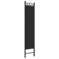 vidaXL Biombo divisor de 4 paneles de tela negro 160x200 cm