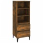 vidaXL Aparador alto madera contrachapada roble ahumado 40x36x110 cm vidaXL Aparador alto madera contrachapada roble ahumado 40x36x110 cm