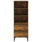 vidaXL Aparador alto madera contrachapada roble ahumado 40x36x110 cm vidaXL Aparador alto madera contrachapada roble ahumado 40x36x110 cm
