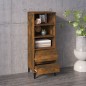 vidaXL Aparador alto madera contrachapada roble ahumado 40x36x110 cm vidaXL Aparador alto madera contrachapada roble ahumado 40x36x110 cm