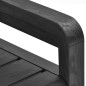vidaXL Banco de almacenaje de jardín plástico gris antracita 132,5 cm vidaXL Banco de almacenaje de jardín plástico gris antracita 132,5 cm