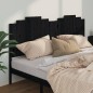 vidaXL Cabecero de cama madera maciza de pino negro 206x4x110 cm vidaXL Cabecero de cama madera maciza de pino negro 206x4x110 cm