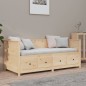 vidaXL Sofá cama de madera maciza de pino 75x190 cm vidaXL Sofá cama de madera maciza de pino 75x190 cm
