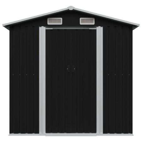 vidaXL Caseta de jardín de acero gris antracita 204x132x186 cm