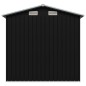 vidaXL Caseta de jardín de acero gris antracita 204x132x186 cm
