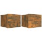 vidaXL Mesita de noche madera contrachapada roble ahumado 40x30x30 cm vidaXL Mesita de noche madera contrachapada roble ahumado 40x30x30 cm