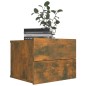 vidaXL Mesita de noche madera contrachapada roble ahumado 40x30x30 cm vidaXL Mesita de noche madera contrachapada roble ahumado 40x30x30 cm