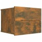 vidaXL Mesita de noche madera contrachapada roble ahumado 40x30x30 cm vidaXL Mesita de noche madera contrachapada roble ahumado 40x30x30 cm