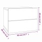 vidaXL Mesita de noche madera contrachapada roble ahumado 40x30x30 cm vidaXL Mesita de noche madera contrachapada roble ahumado 40x30x30 cm