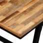 vidaXL Banco de madera de teca reciclada y acero 110x35x45 cm