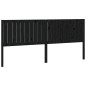 vidaXL Cabecero de cama madera maciza de pino negro 205,5x4x100 cm vidaXL Cabecero de cama madera maciza de pino negro 205,5x4x100 cm