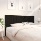 vidaXL Cabecero de cama madera maciza de pino negro 205,5x4x100 cm vidaXL Cabecero de cama madera maciza de pino negro 205,5x4x100 cm